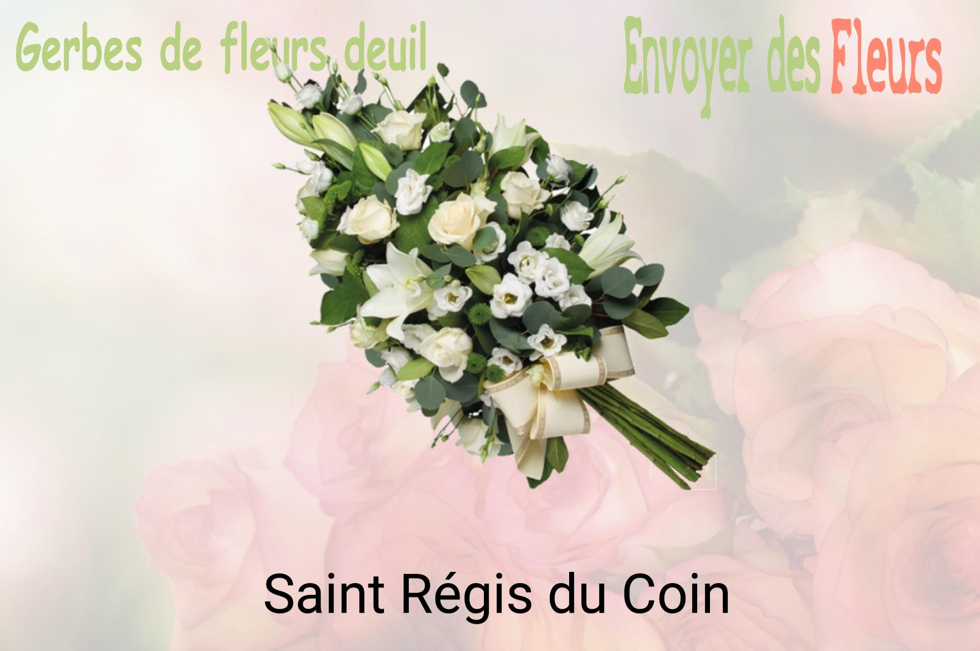 Gerbe de fleurs de deuil livrée à Saint-Régis-du-Coin